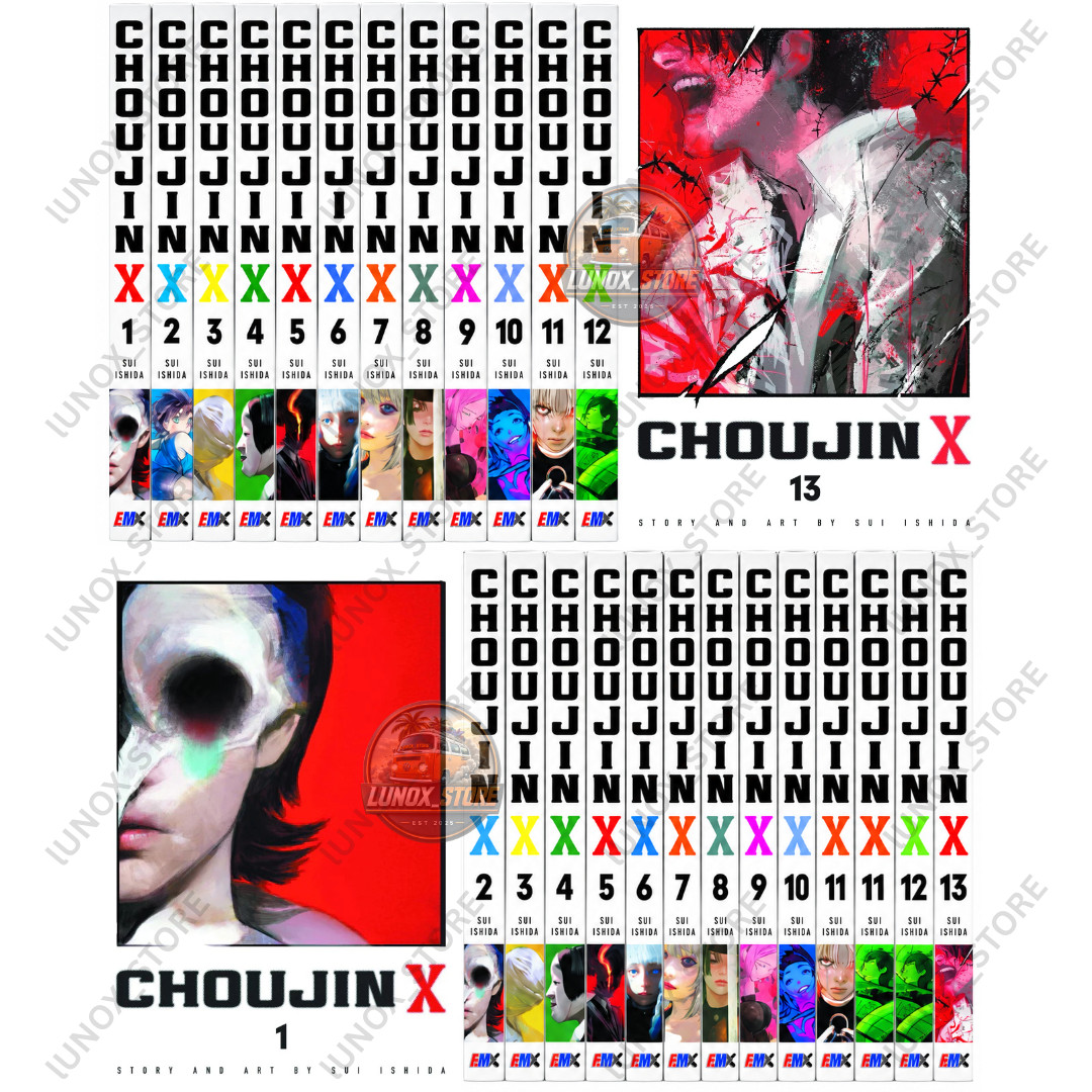 Choujin X Manga Vol. Set completo 1-13 fumetti inglesi nuovi di Sui Ishida | DHL