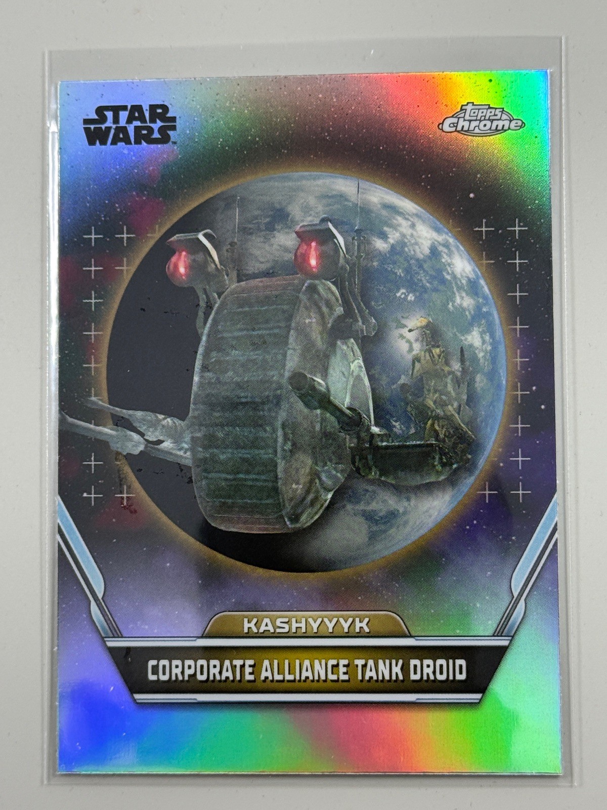Topps Star Wars 2024 Hyperspace Corporate Alliance Tank Droid Kashyyyk Refractor