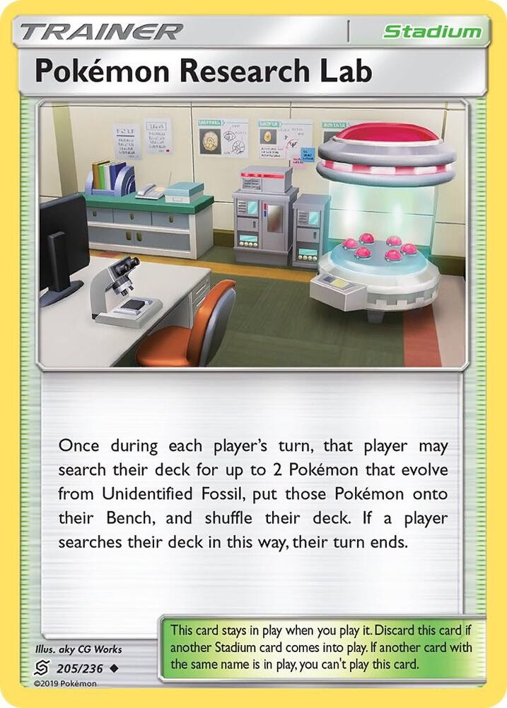 Pokemon Laboratorio di Ricerca #205/236 Sm - Menti Unificate Pokemon Non Comune TCG LP