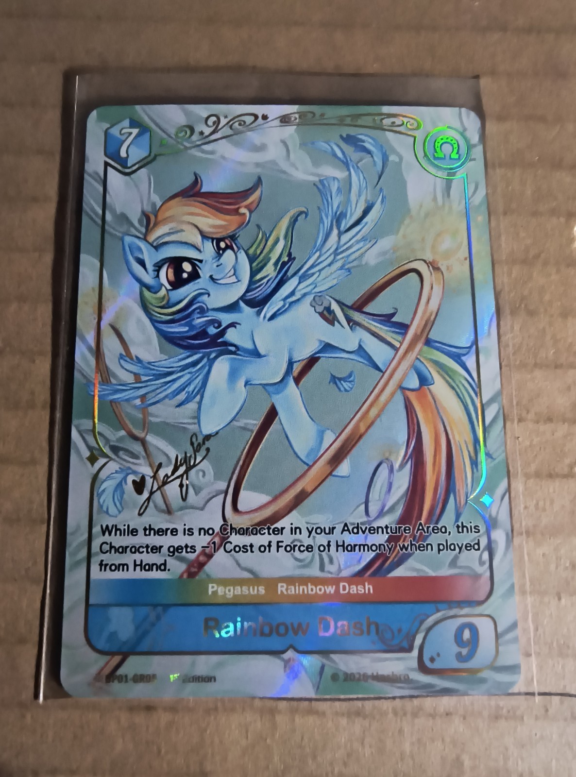 My Little Pony Rainbow Dash 1st Edition Signature BP01-GR05