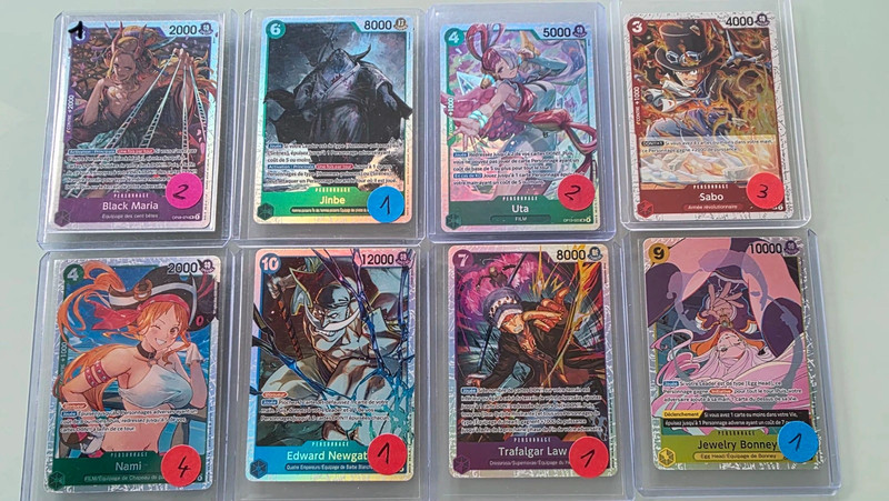 Lot carte one piece