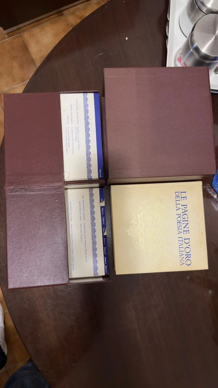 Le Pagine d'Oro Della Poesia Italiana - Cofanetto 1968 con 26 Dischi Vinile + Libro