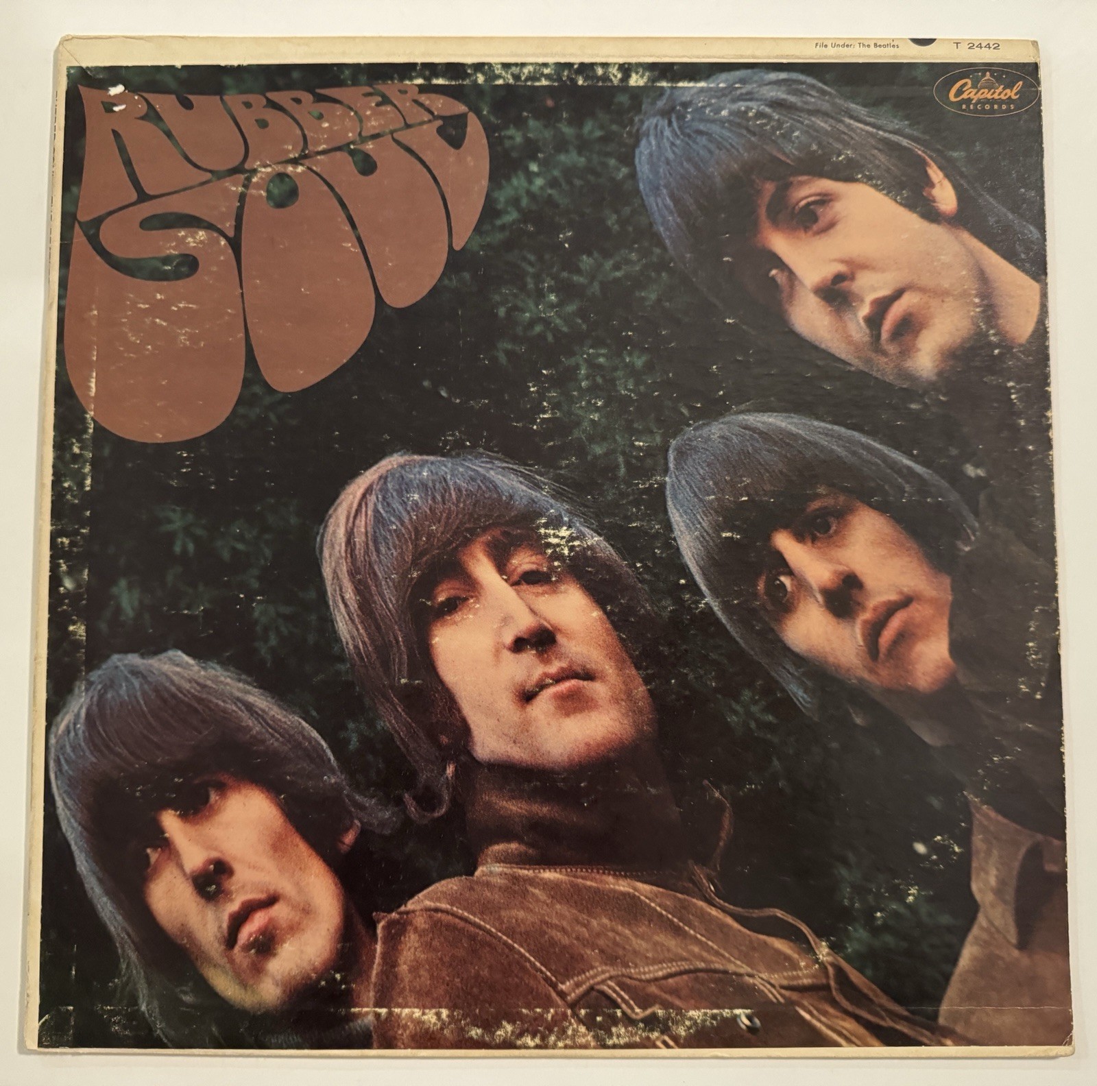 The Beatles Rubber Soul Vinyl LP EX/VG+ 1st U.S. Mono Pressing 1965 Classic