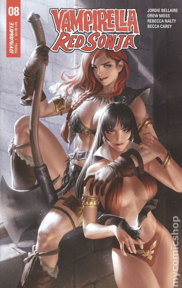 Vampirella Red Sonja #8B Jung Variant VF 2020 Stock Image