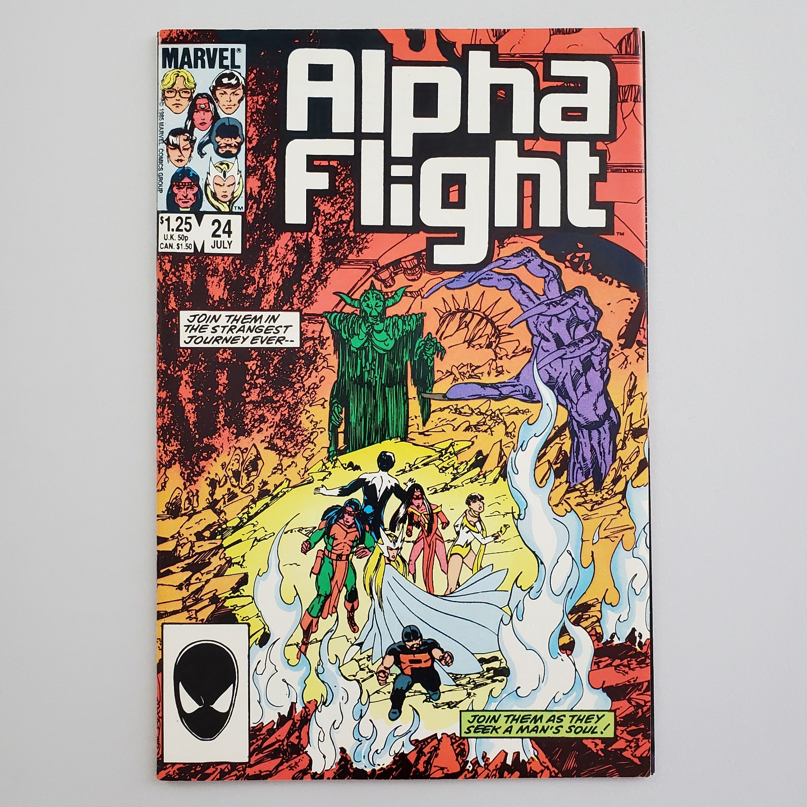 Alpha Flight #24 luglio 1985 Marvel Comics VF 8.0 Shaman Northstar Puck John Byrne