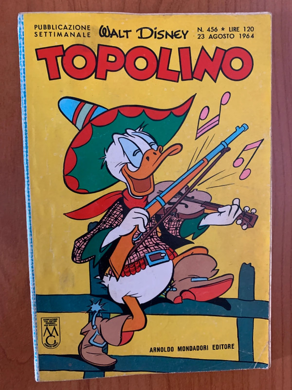 Topolino n. 456 - Arnoldo Mondadori Editore - 23 Agosto 1964