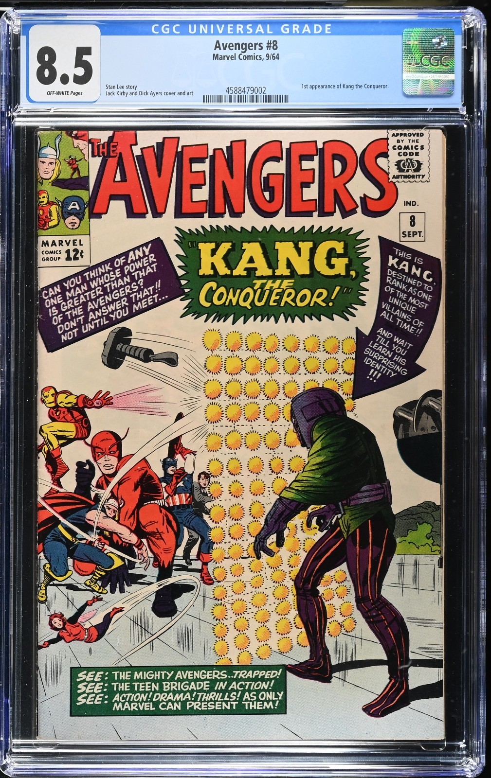 Avengers #8 1964 CGC 8.5 Off-White Pages (Marvel Comics)