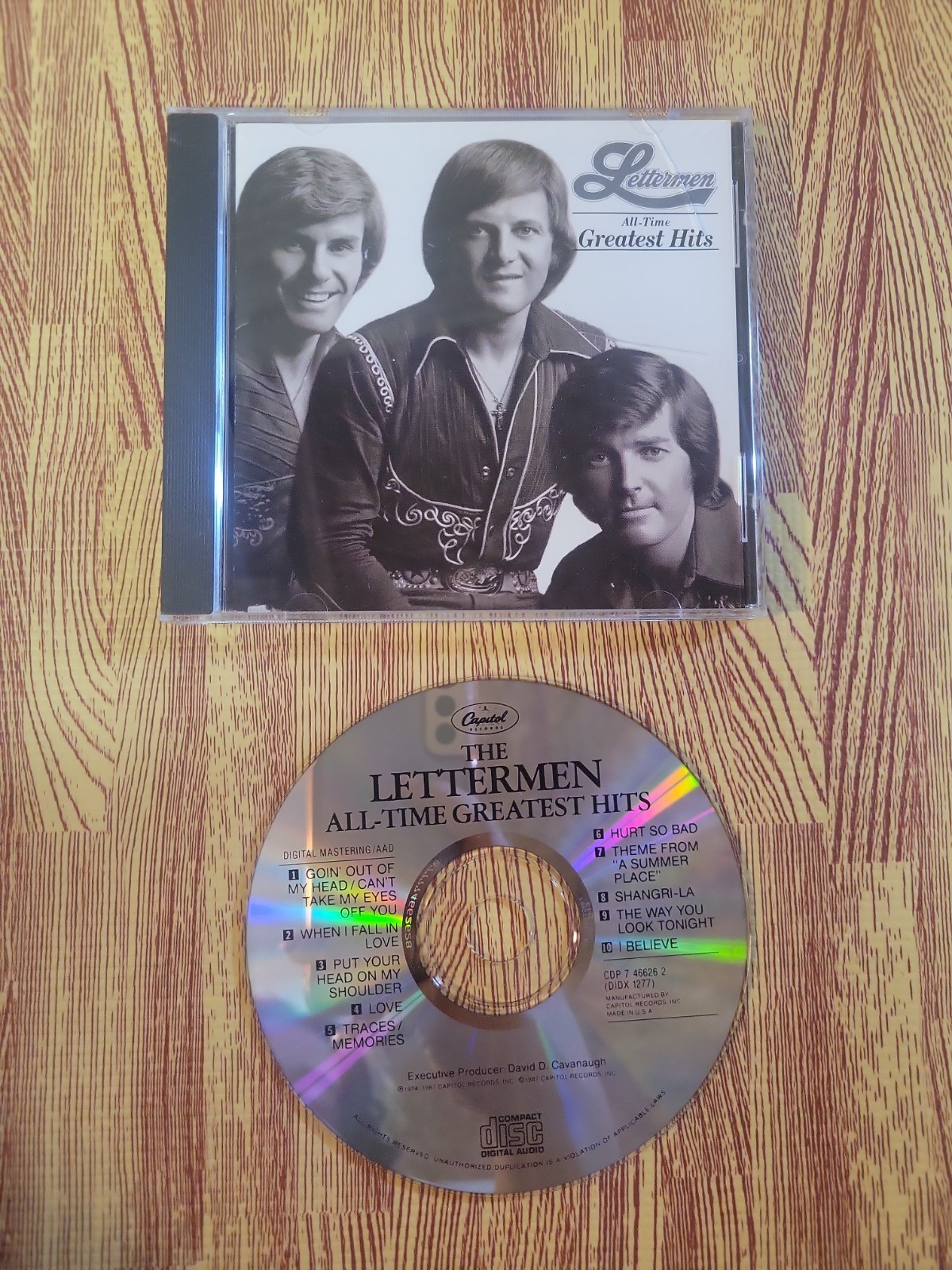 The Lettermen - All-Time Greatest Hits CD Capitol Records (CDP 7 46626 2)