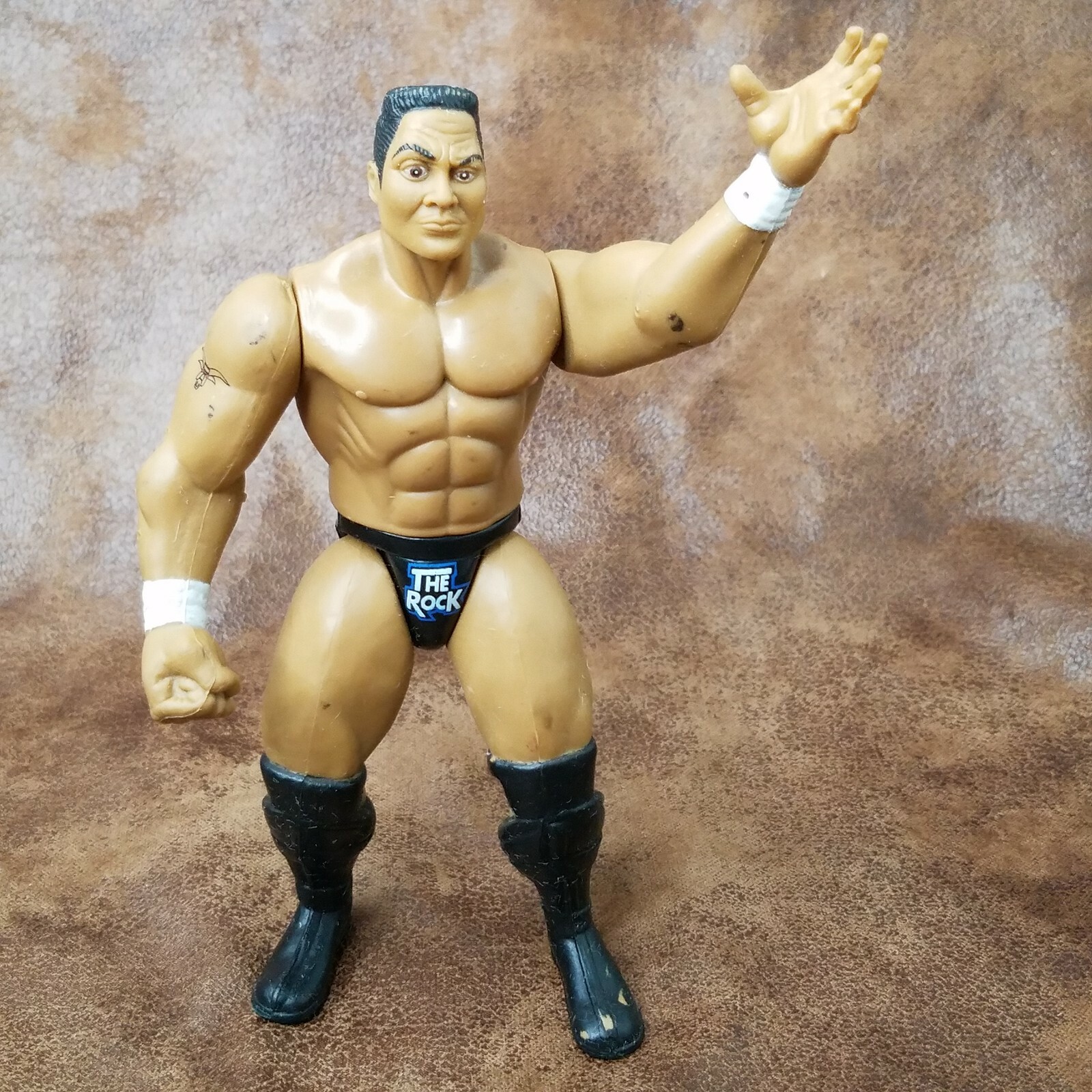 The Rock 1999 Jakks Pacific WWE personaggio Rocky Maivia Titan Tron Live Vintage