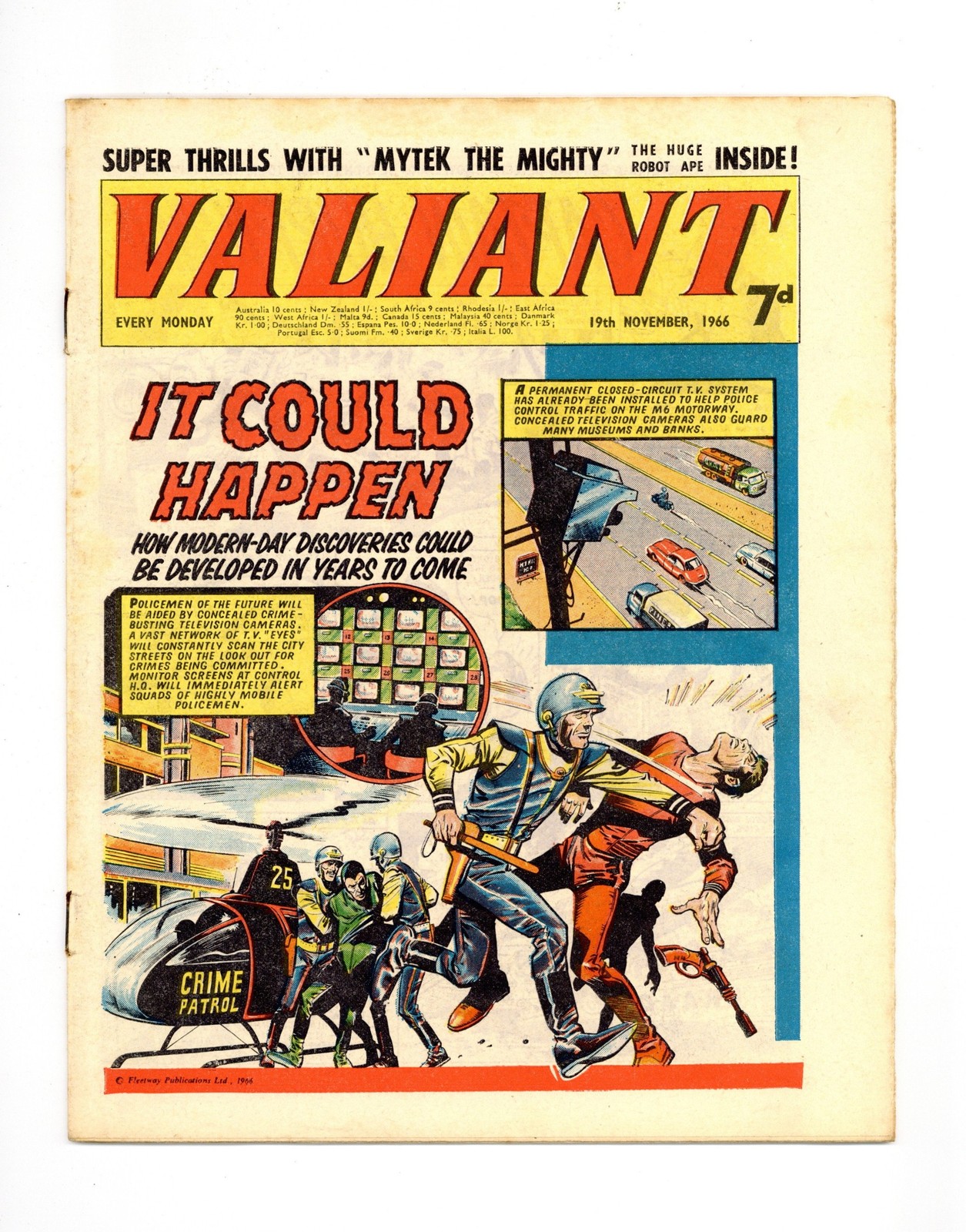Valiant 19 novembre 1966 FN/VF 7.0