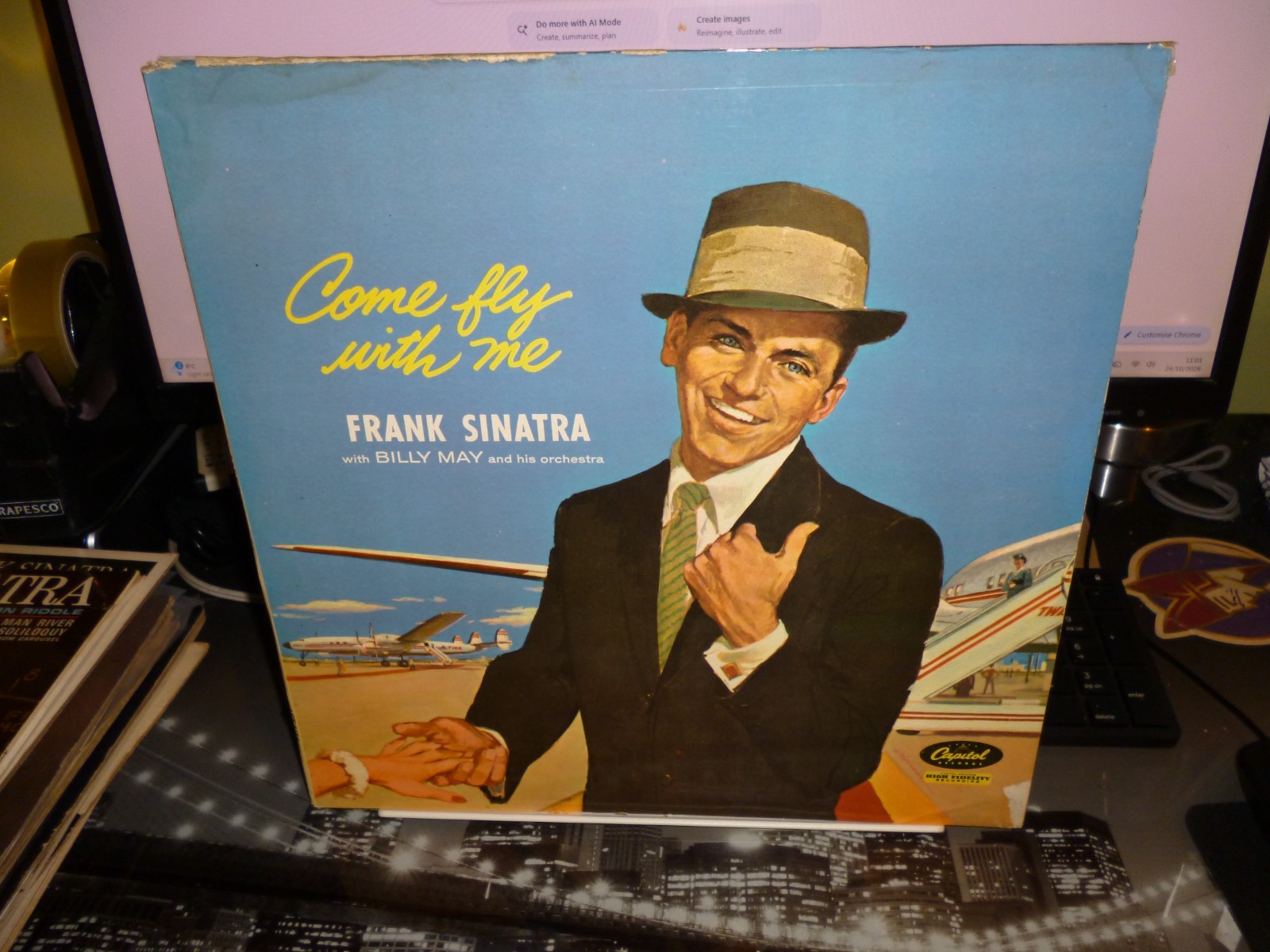 FRANK SINATRA. " COME FLY WITH ME " LP UK 1959 MONO. CAPITOL LABEL.