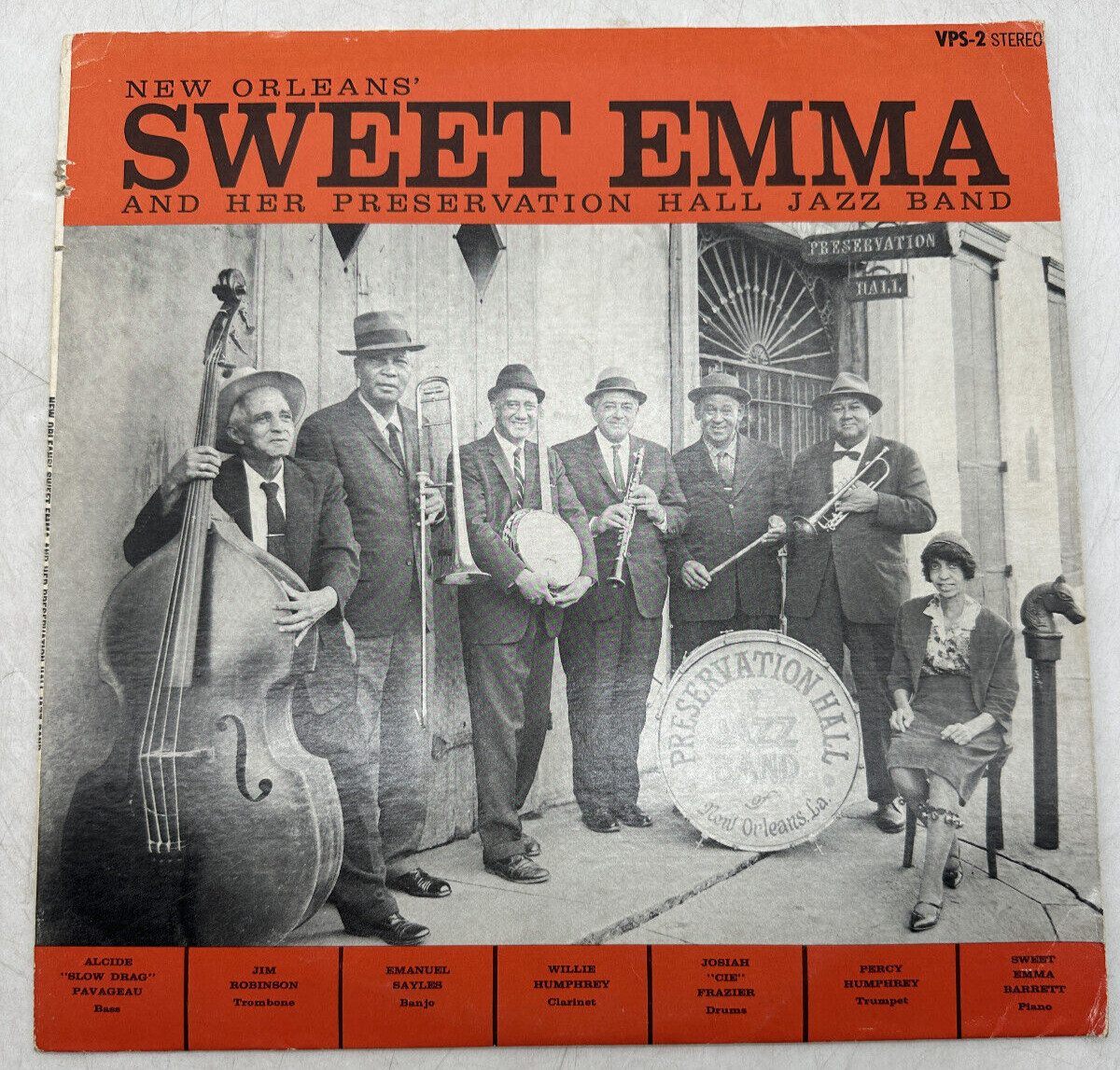 New Orleans' Sweet Emma And Her Preservation Hall Jazz Band VPS-2 NM