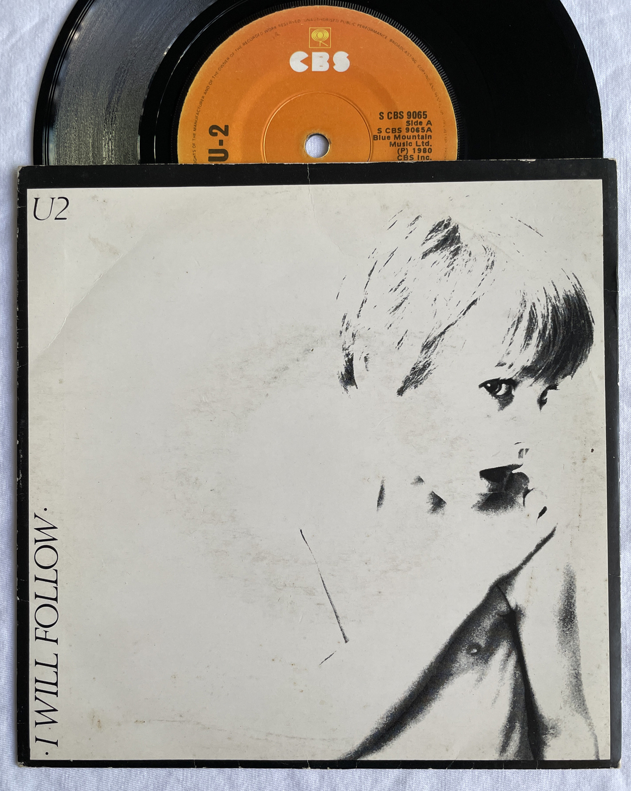 U2 -I Will Follow- Irish 'Sunburst' CBS label 7" +Pic Sleeve (Vinyl Record)