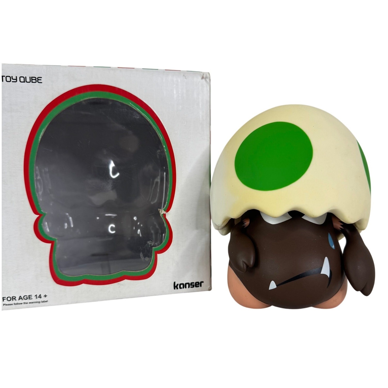 Toy Qube Keithing Kanser Shu Brother Green Dot 6" Vinyl Figure Ltd Ed Autograph