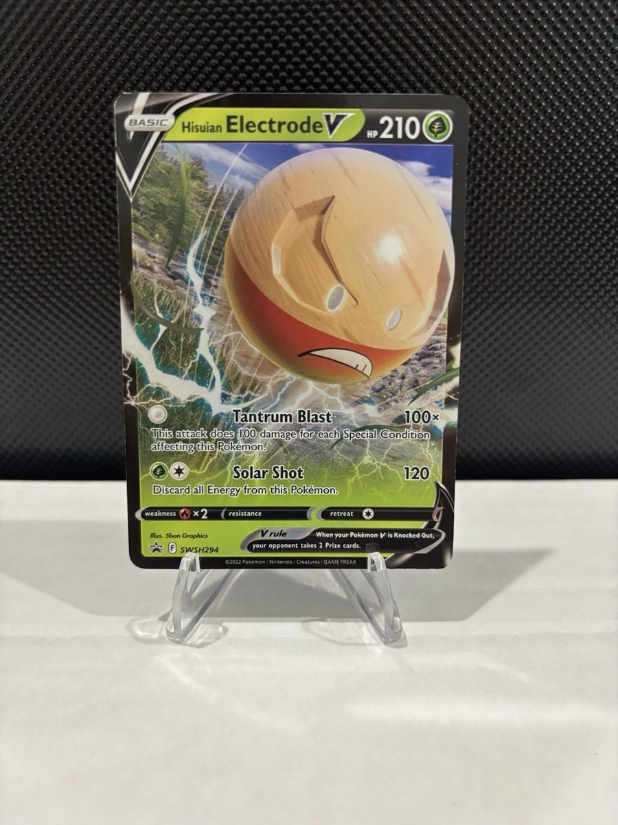 Holo Hisuian Electrode V SWSH294 Promo SWSH: carte promozionali spada e scudo GRATIS S&H
