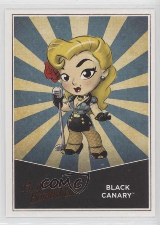 2017 Cryptozoic DC Bombshells Lil rame deco lamina nero canarino #L05 0b5