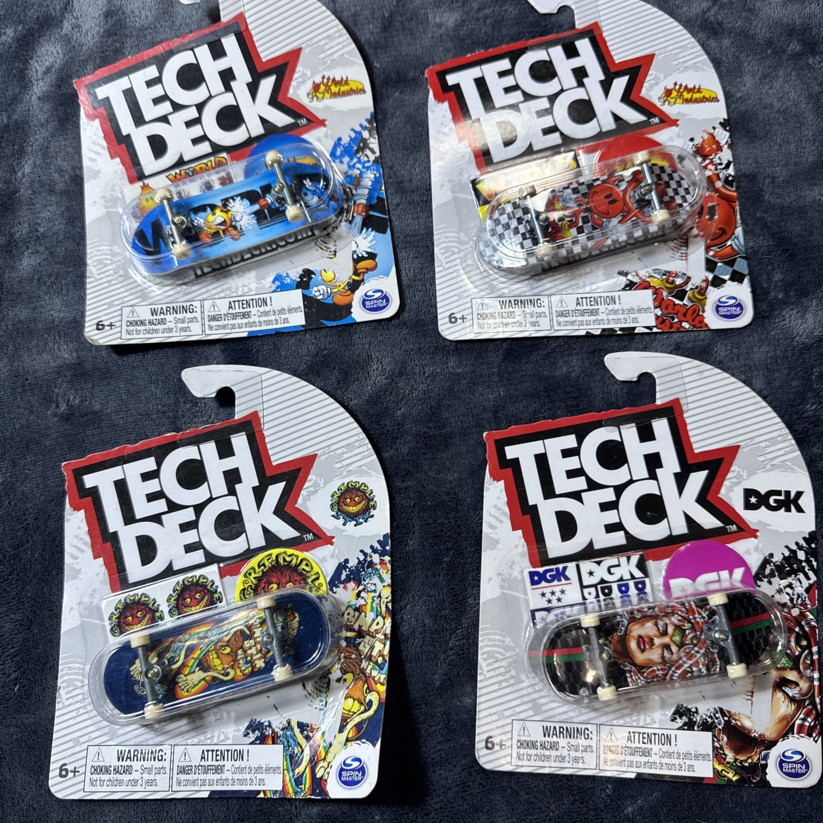 Tech Deck WORLD INDUSTRIES ULTRA RARE  Fingerboard DGK GRIMPLE NIB x4