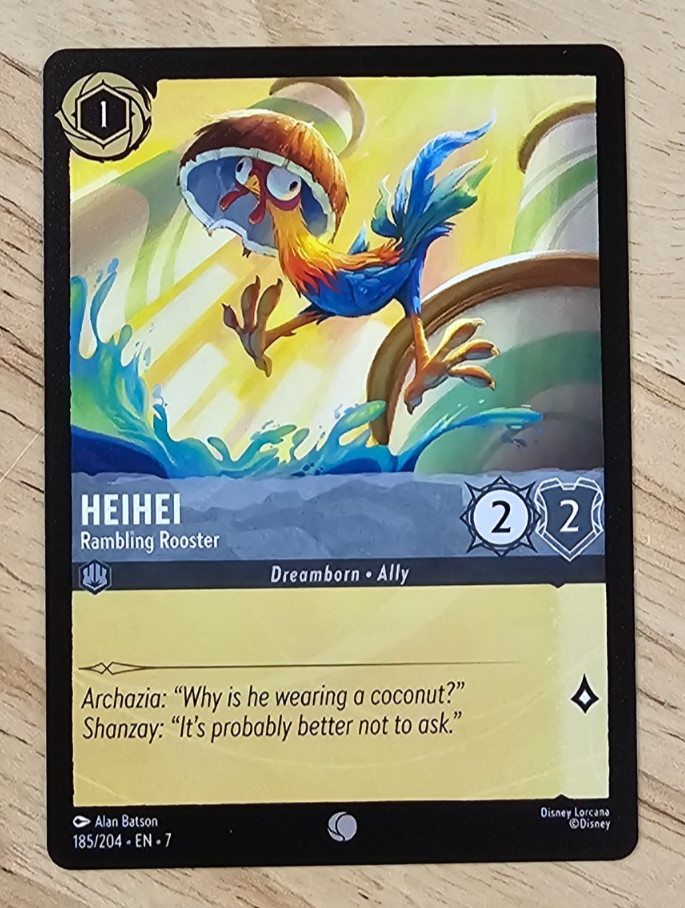 Disney Heihei Rambling Rooster Lorcana 185/204 EN-7