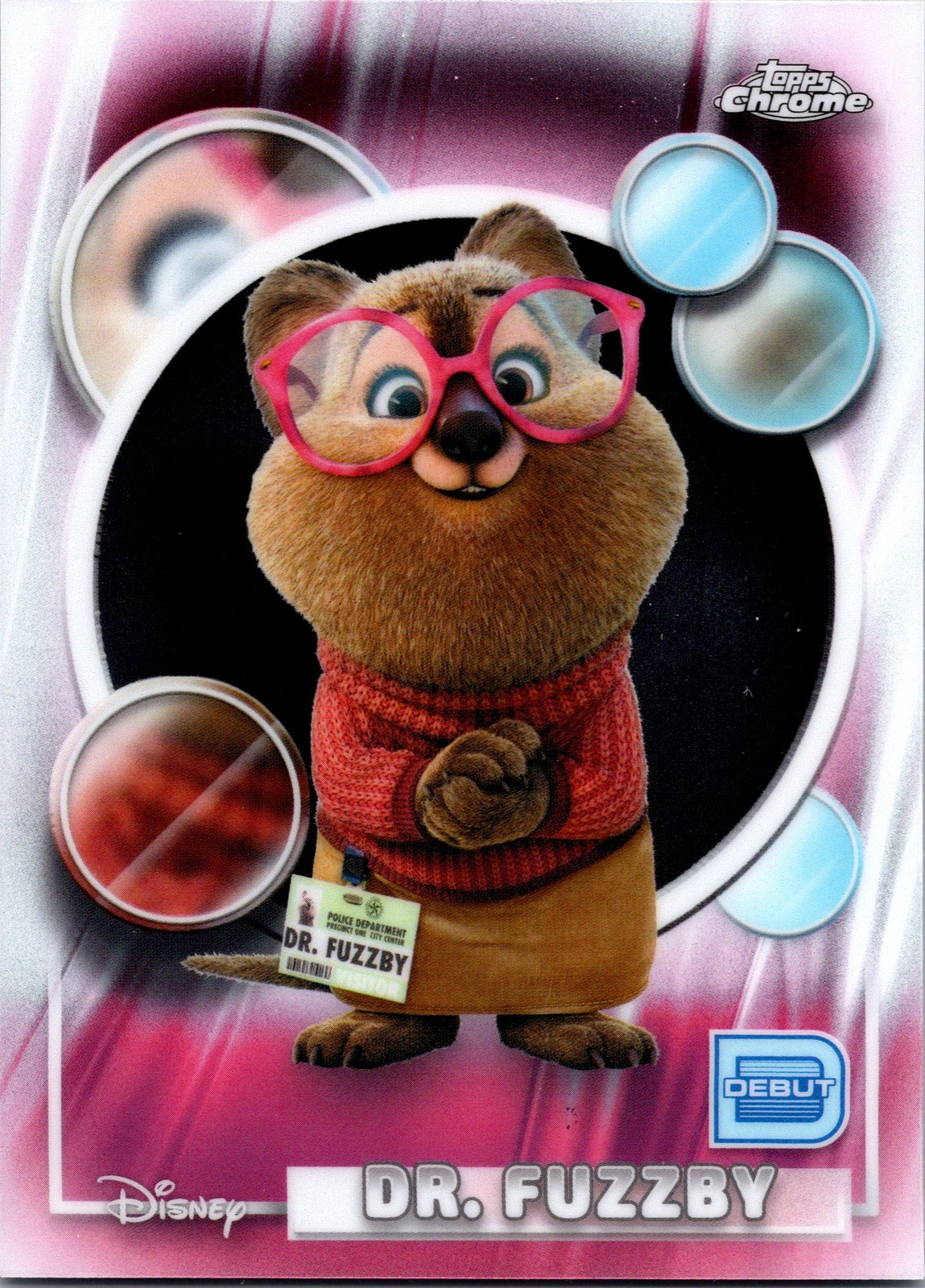 2026 Zootopia Disney Topps Chrome Disney Dr. Fuzzby #72