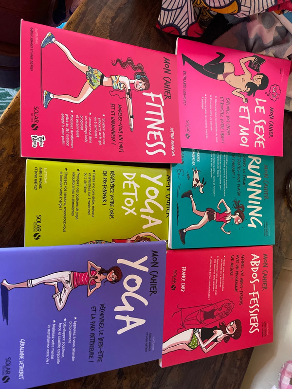 Lot mon cahier yoga et autres