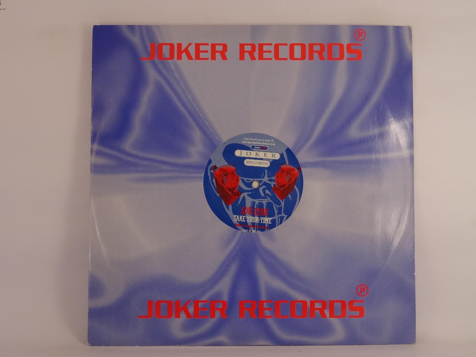 SUB ZERO TAKE YOUR TIME (17) 2 Track 12" Single plus Company Sleeve JOKER RECORD
