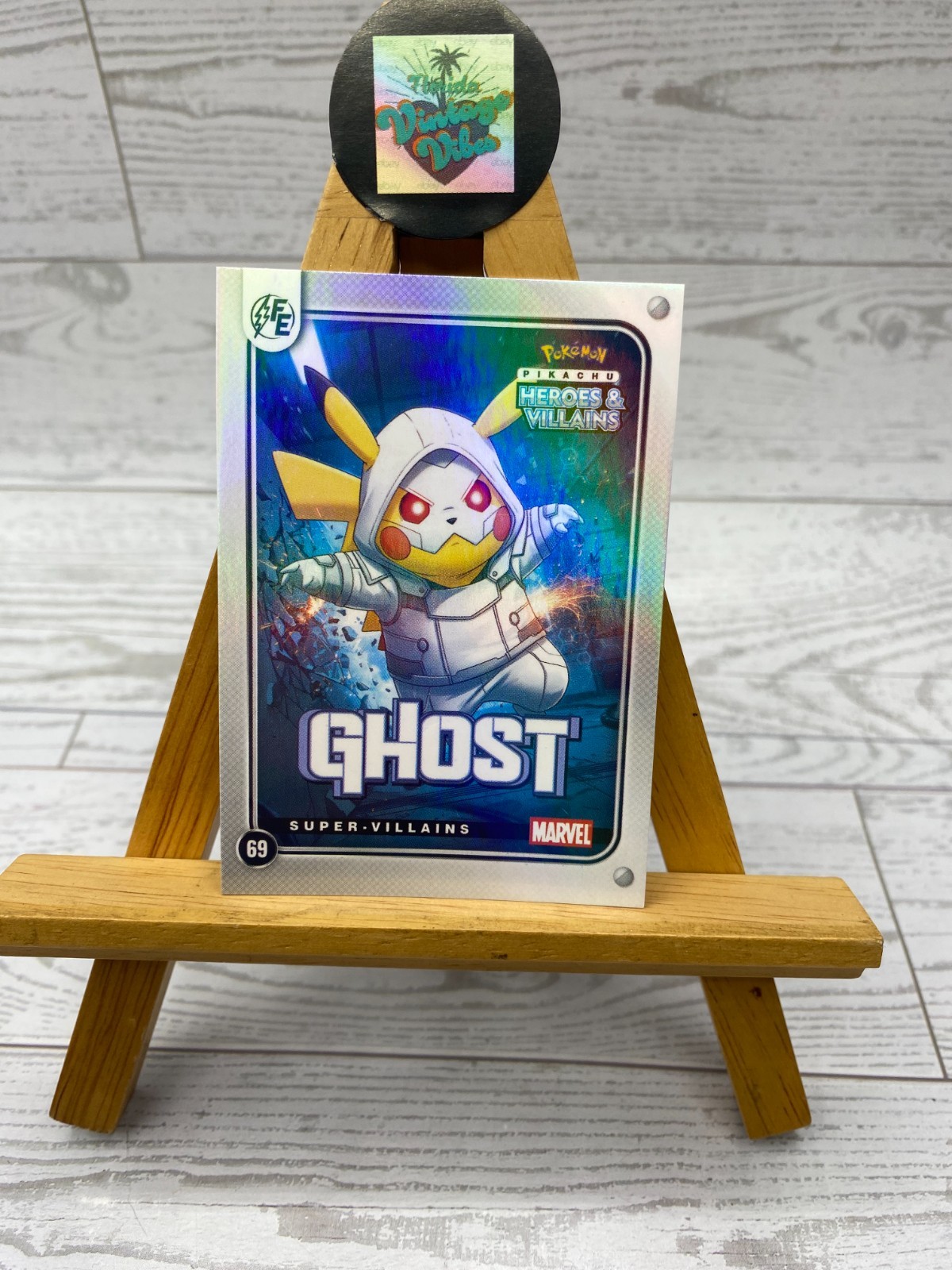 Pikachu as Cosplay Ghost Marvel Heroes & Villains Pop Culture Fan Art Card