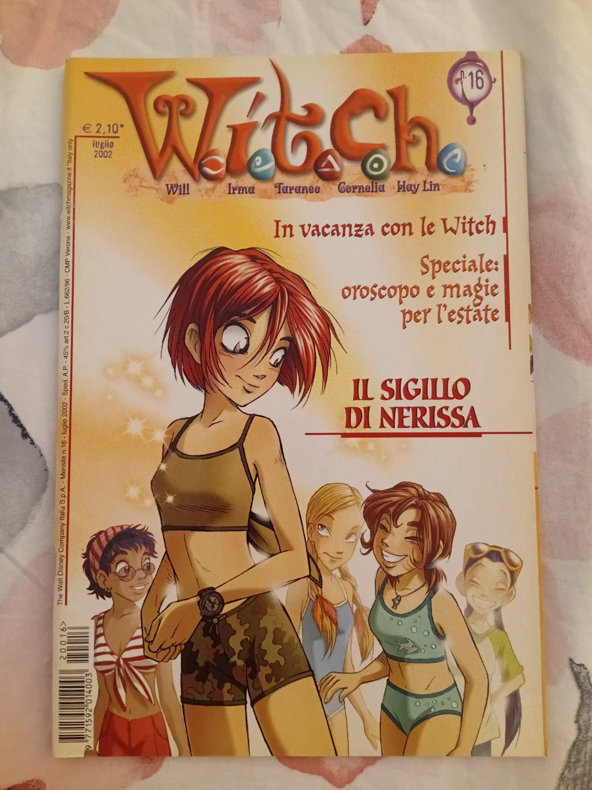 Witch W.i.t.c.h. fumetto numero 16 anno 2002