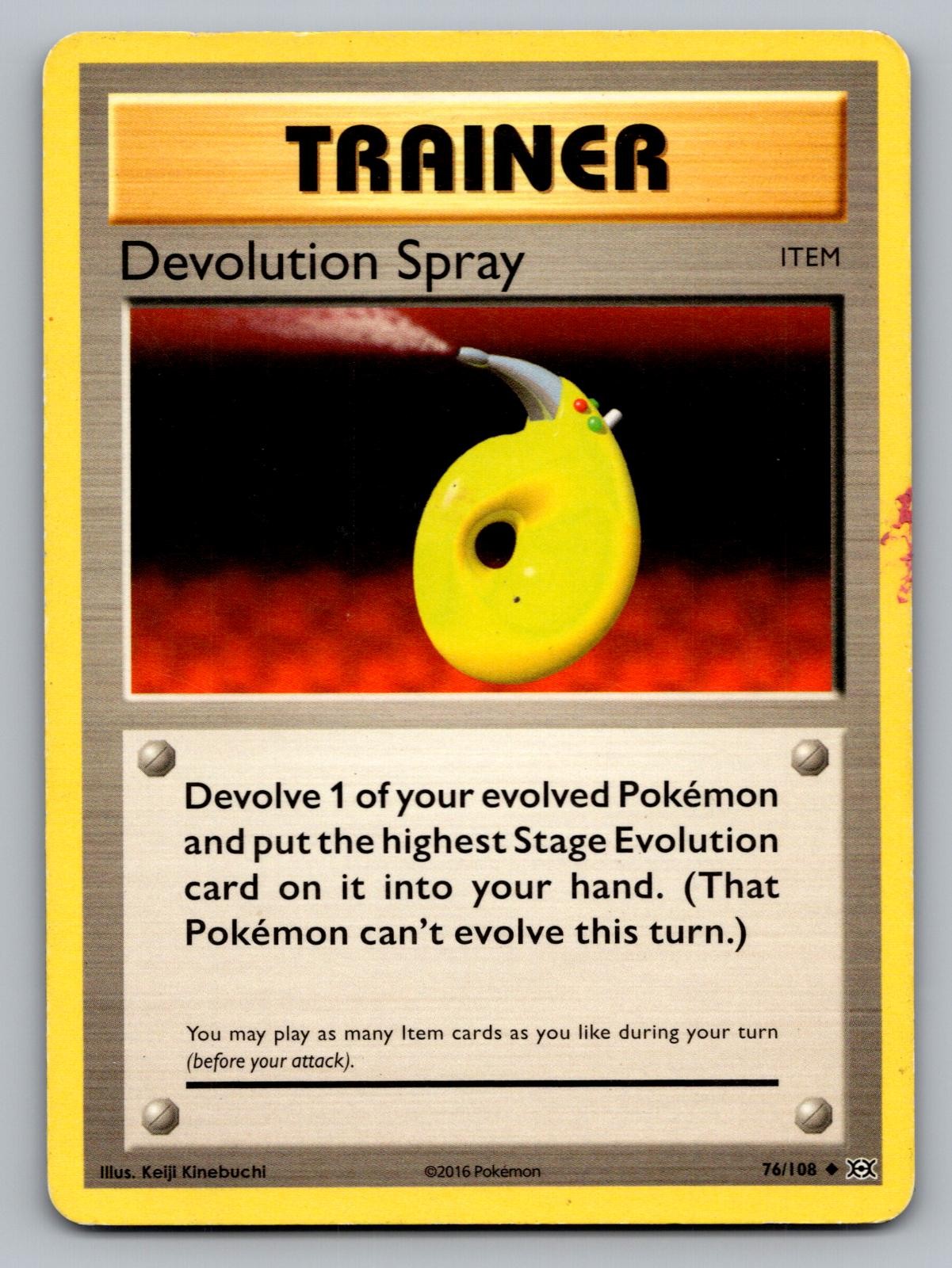Devolution Spray 76/108 Evoluzioni Non Comuni Pokemon Giocato Moderatamente