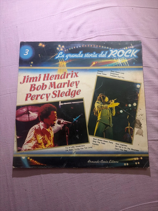 Vinile Bob Marley, Jimi Hendrix, Percy Sledge