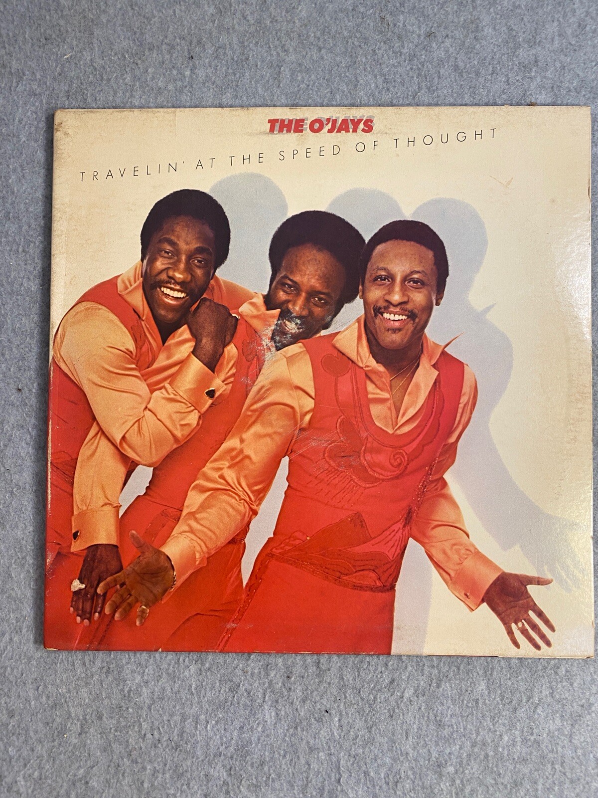 THE O'JAYS TRAVELIN' AT THE SPEED OF THOUGHT (VG+) PZ-34684 LP VINYL RECORD