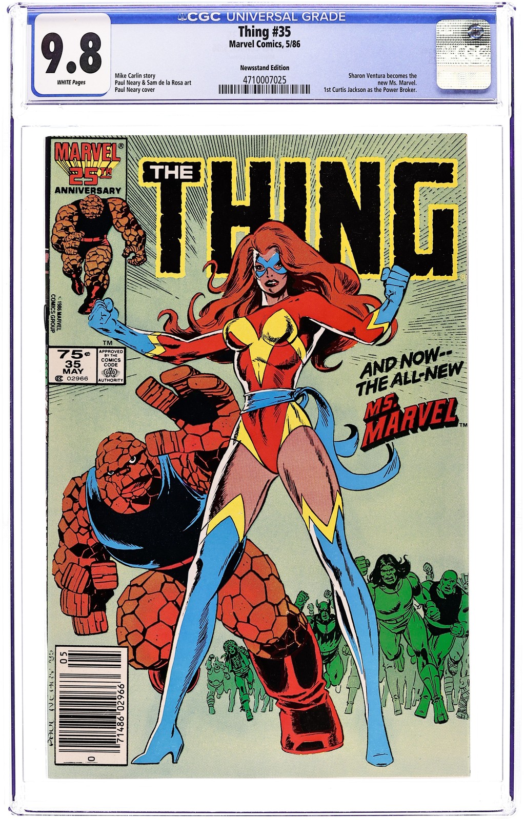 Thing #35N CGC 9.8 Edicola 1986 4710007025