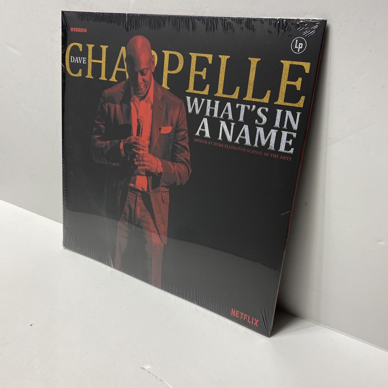 NEW What's in a Name?, Opaque Red with Black Swirl Vinyl LP, from Dave Chappelle
