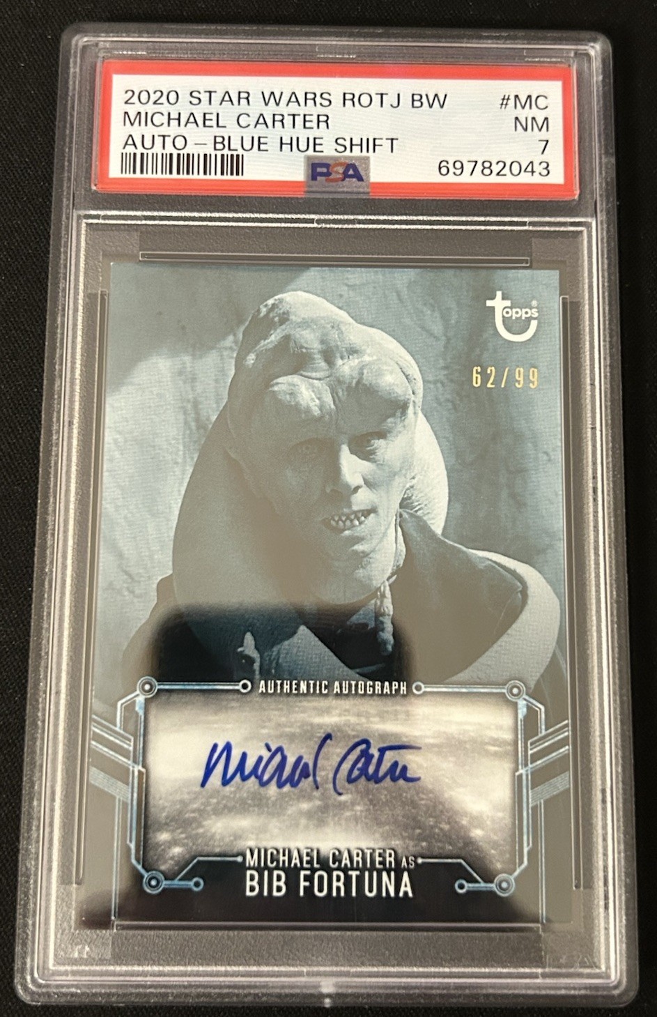 Bavaglino Fortuna Michael Carter Star Wars 2020 Return/Jedi Auto /99 PSA 7 #A-MC