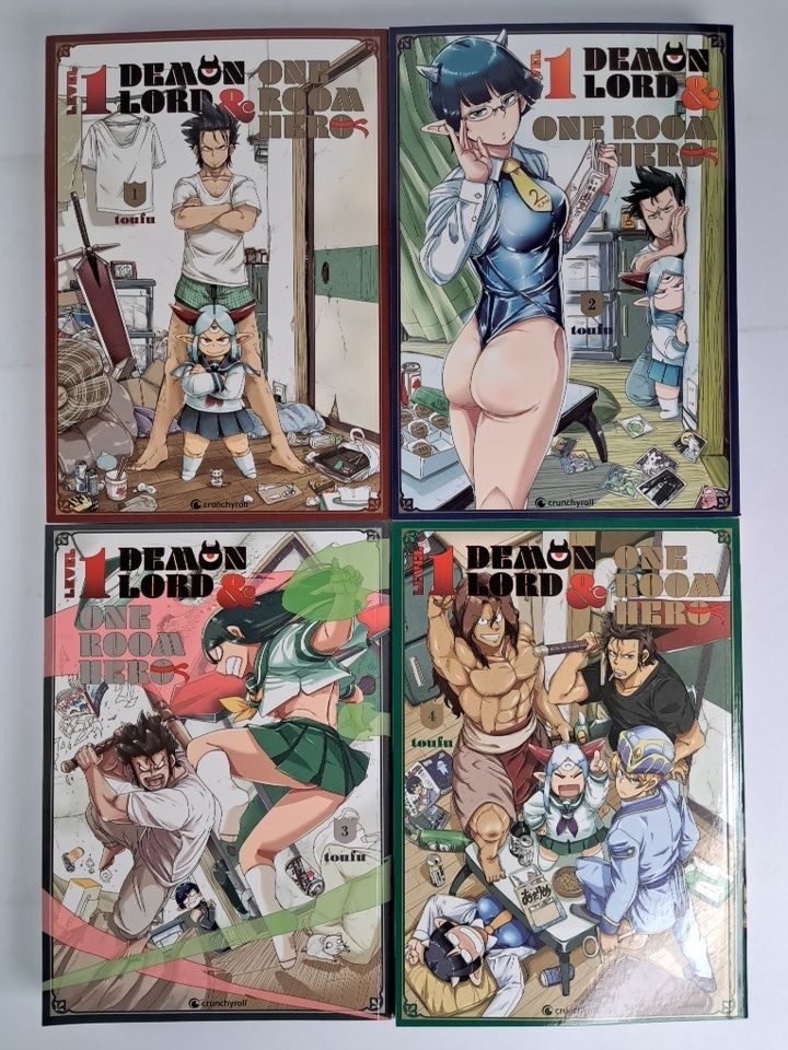 Manga: Level 1 Demon Lord & One Room Hero 1+-4, Toufu, crunchyroll, come nuovo