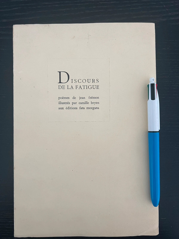 Discours de la fatigue, Jean Frémon