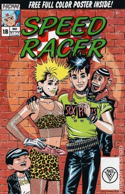 Speed Racer #18 FN- 5.5 1989 Immagine Stock Basso Grado