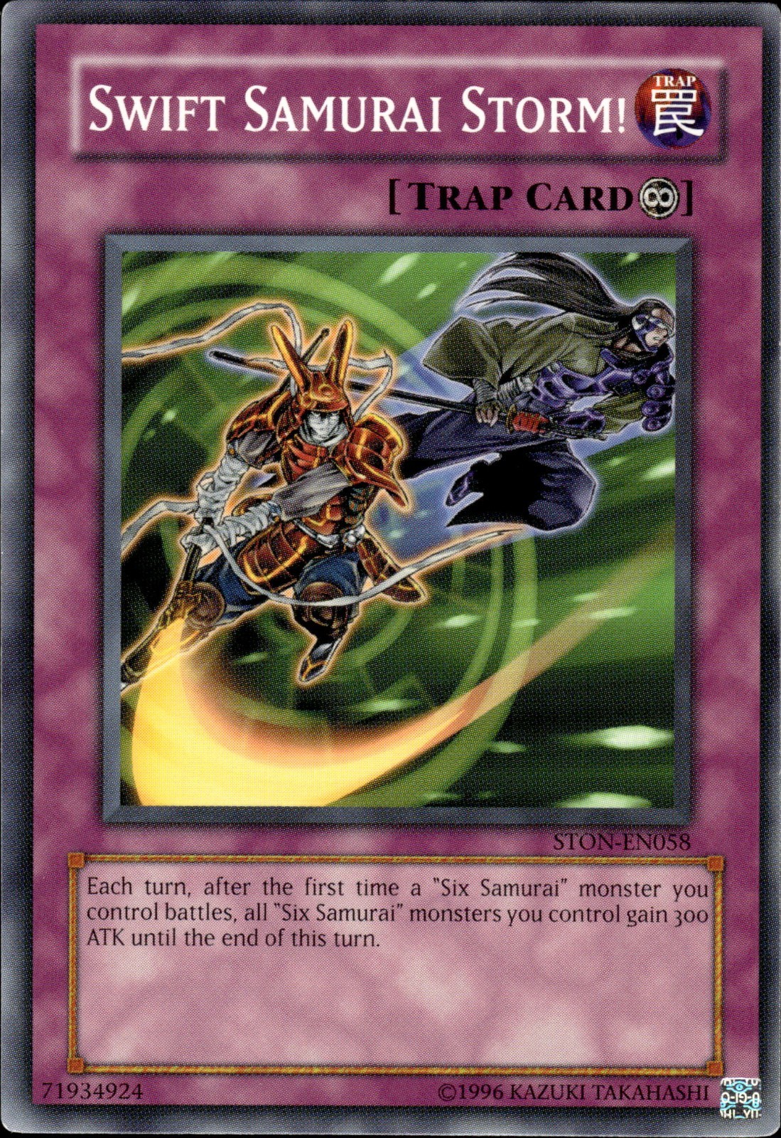 Swift Samurai Storm! - STON-EN058 - LP - YuGiOh