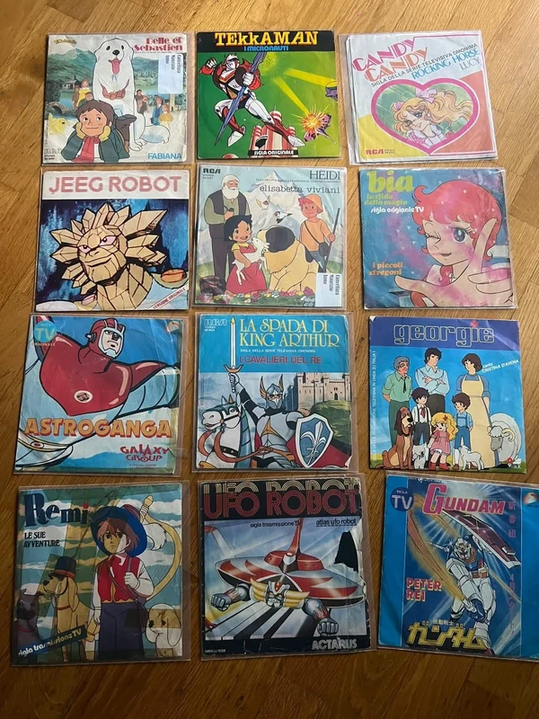 Lotto Vinili 45 Giri Sigle Cartoni Animati Anni 70/80 - Vintage Rare