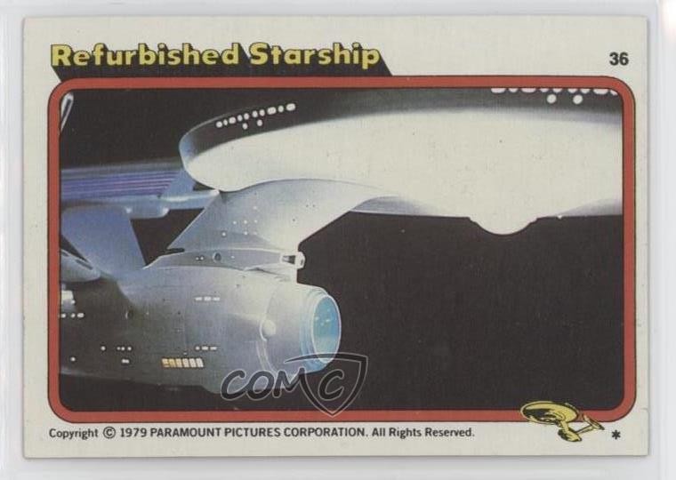 1979 Topps Star Trek: The Motion Picture Ricondizionato Starship #36 a5h