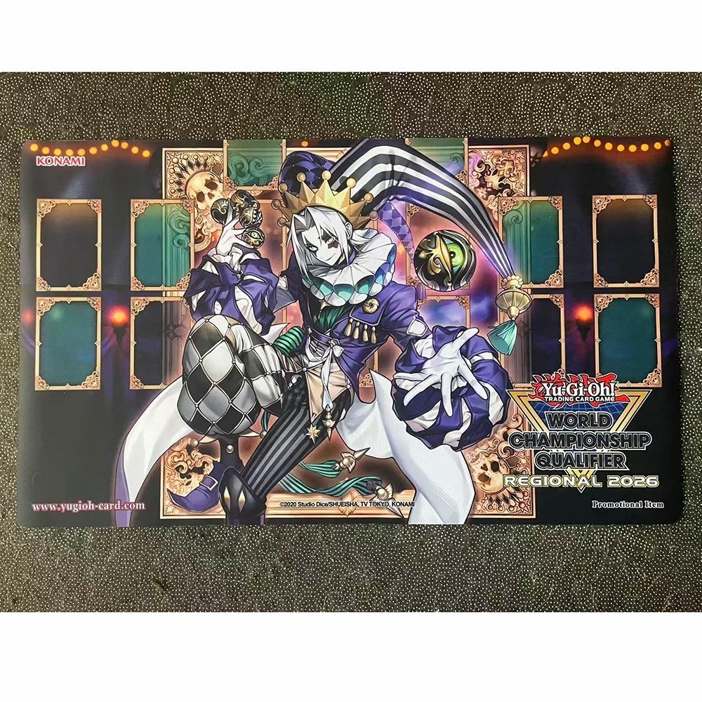 Yu-Gi-Oh Clown Clan Whiteface Playmat TCG Trading Card Game Mat 60x35cm YGO