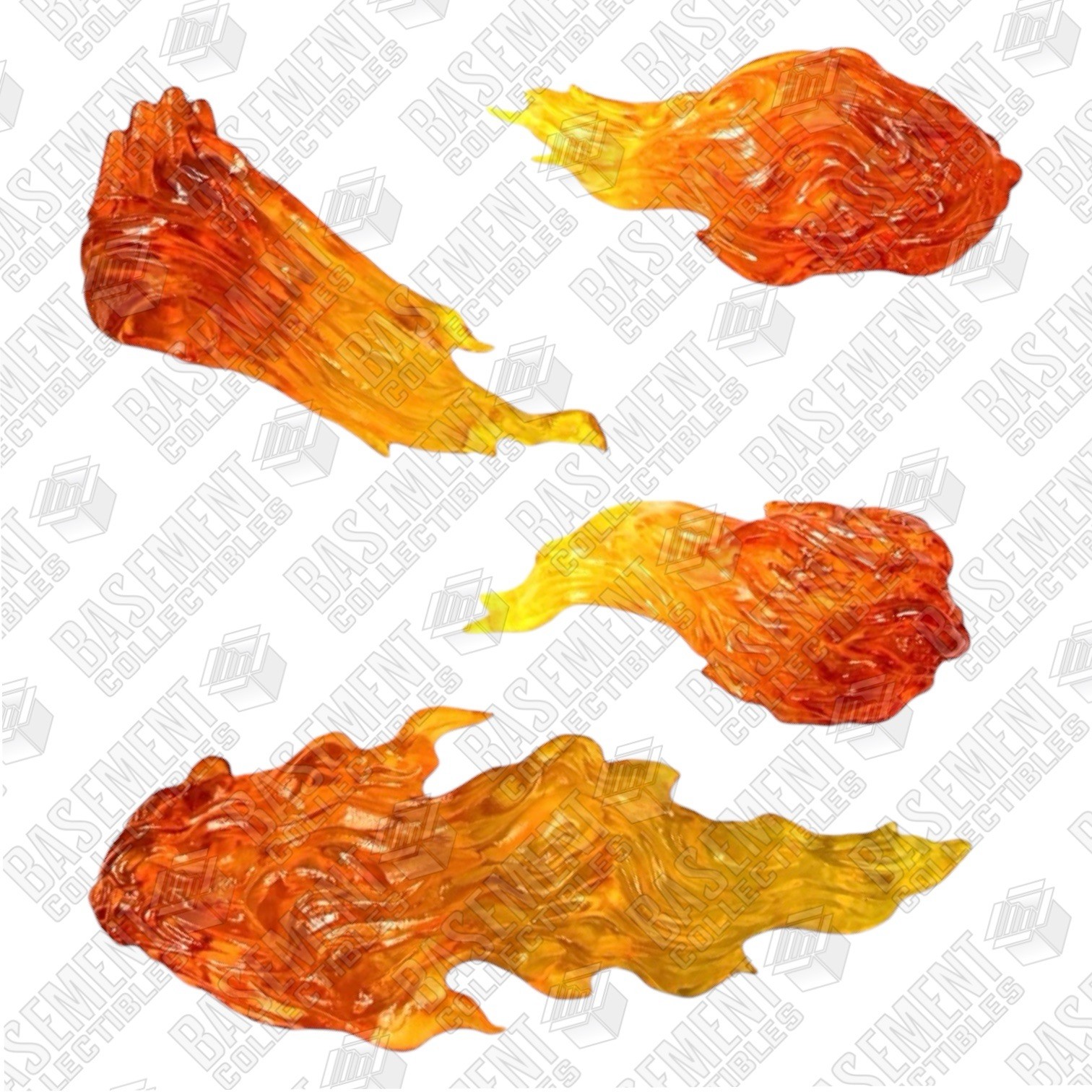 Mezco One:12 Iron Fist - Set Quattro Effetti Fiamma Marvel Scala 1:12 Accessori