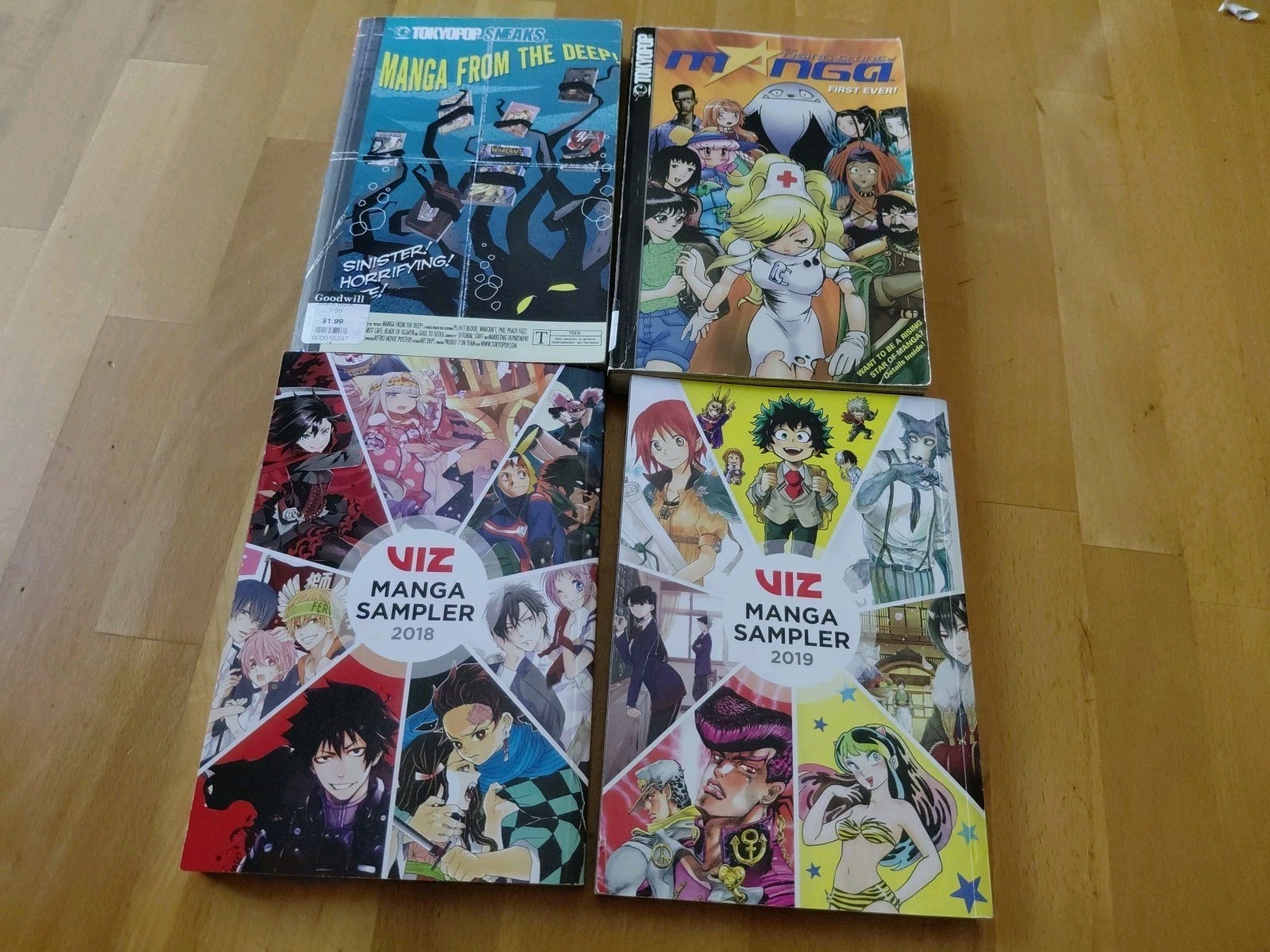 Manga Sampler lotto di 4, Viz 2018,2019 e Tokyopop