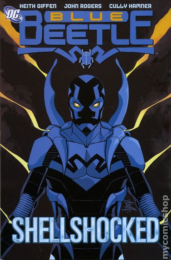 Blue Beetle Shellshocked TPB #1-1ST FN 2006 immagine stock