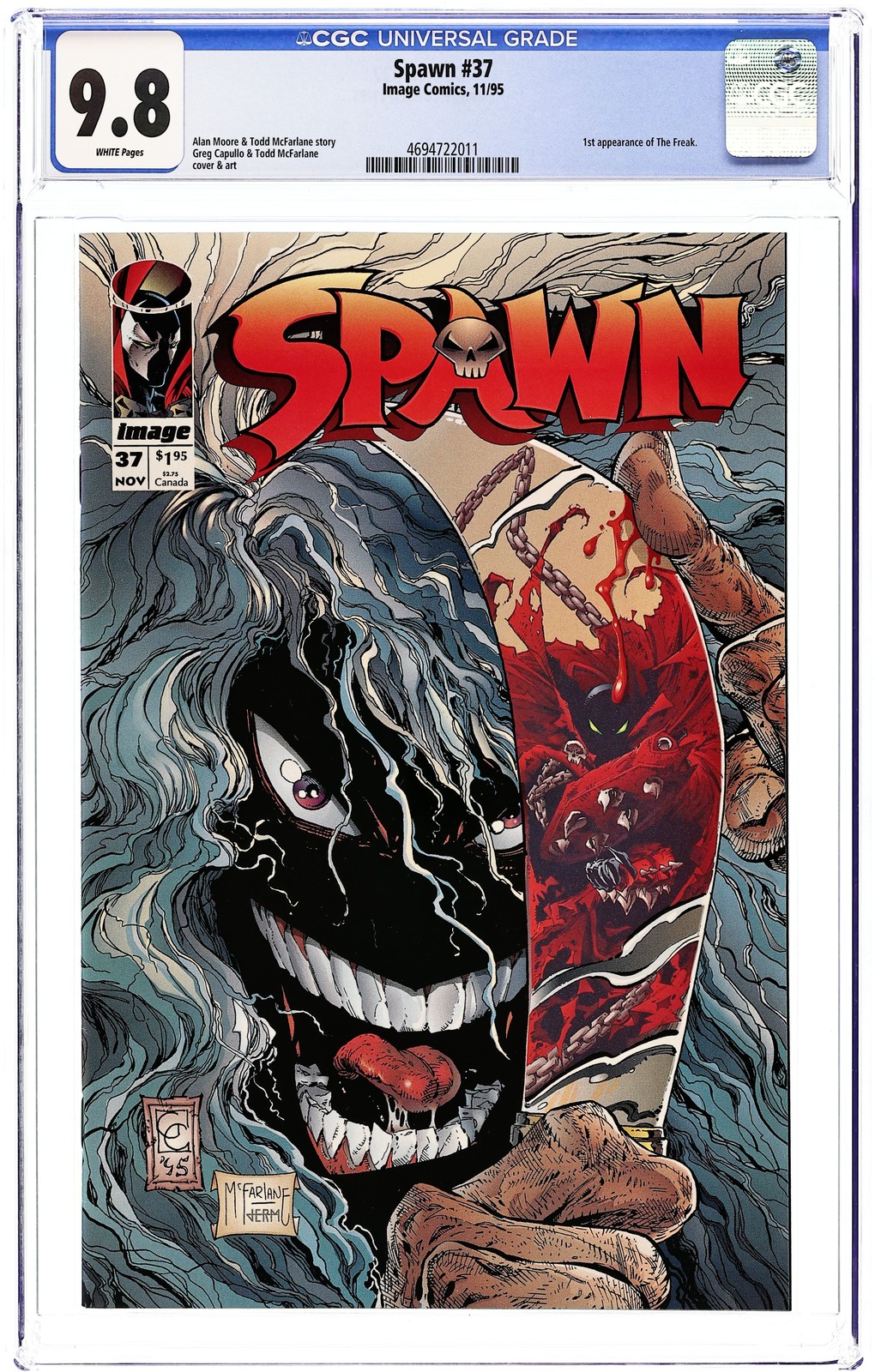 Spawn #37D variante diretta CGC 9.8 1995 4694722011
