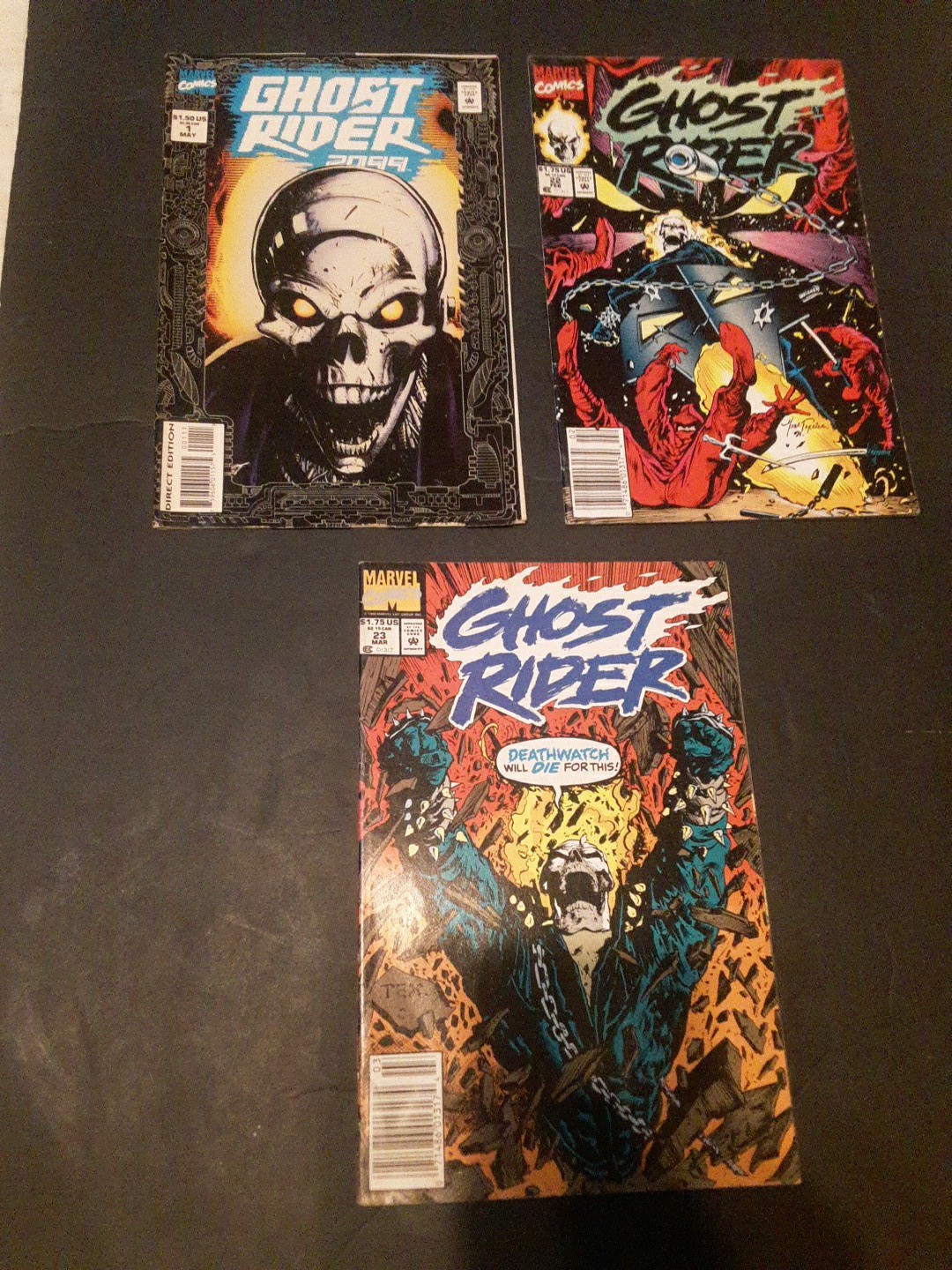 Lotto di 2 fumetti Ghost Rider vintage - prima edizione ottime condizioni