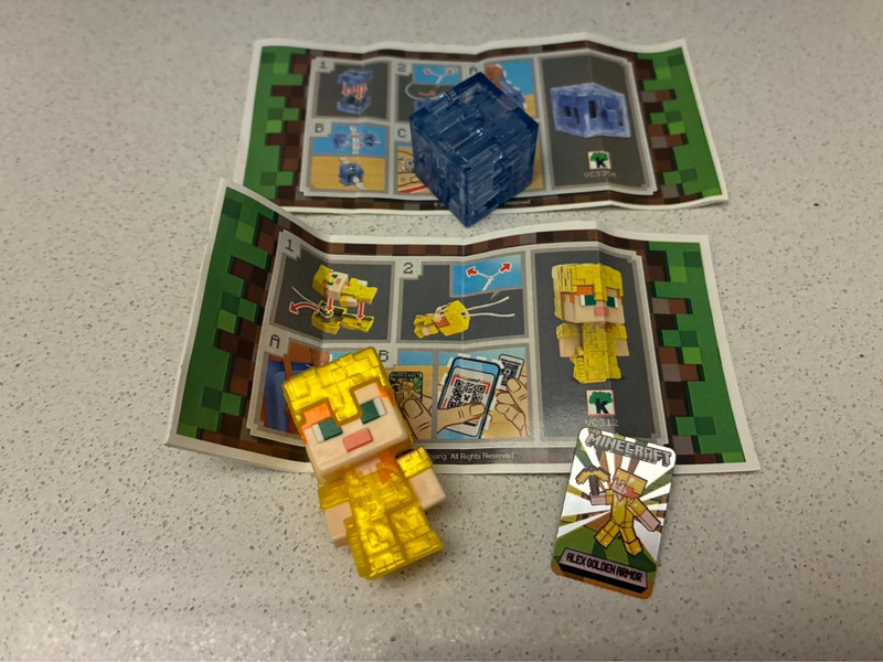 Set 2 sorprese Minecraft Collezione Kinder