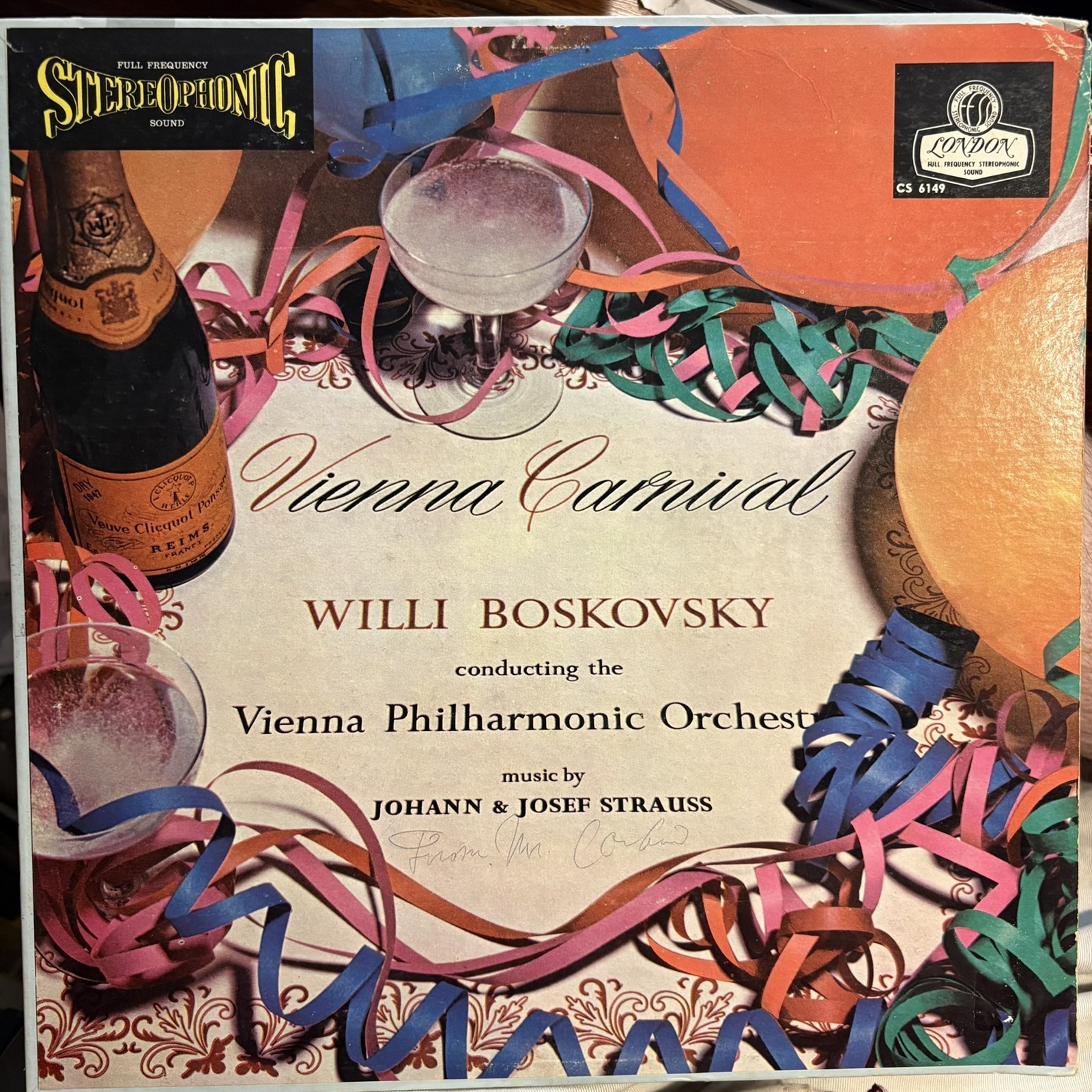 LONDON BLUEBACK CS 6149 Vienna Carnival, Boskovsky STRAUSS WB DG FFSS ST 1959...