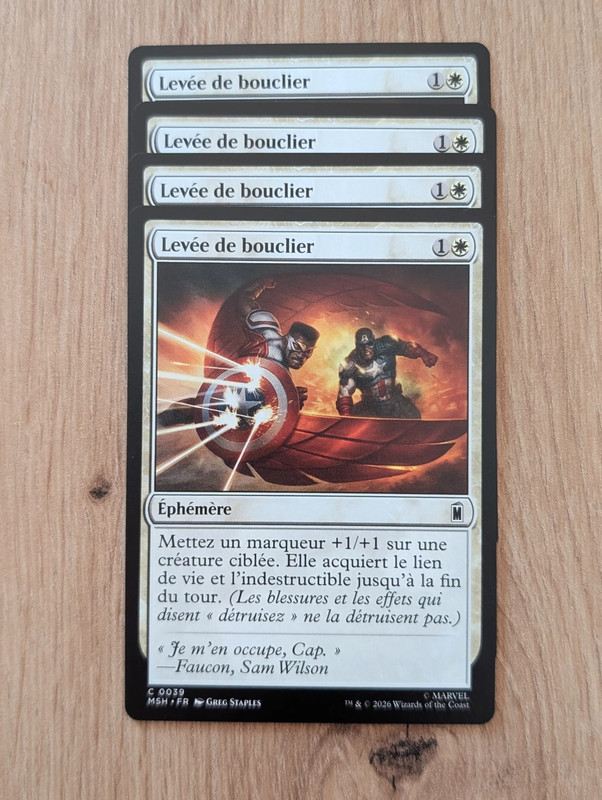 Levée de bouclier x4