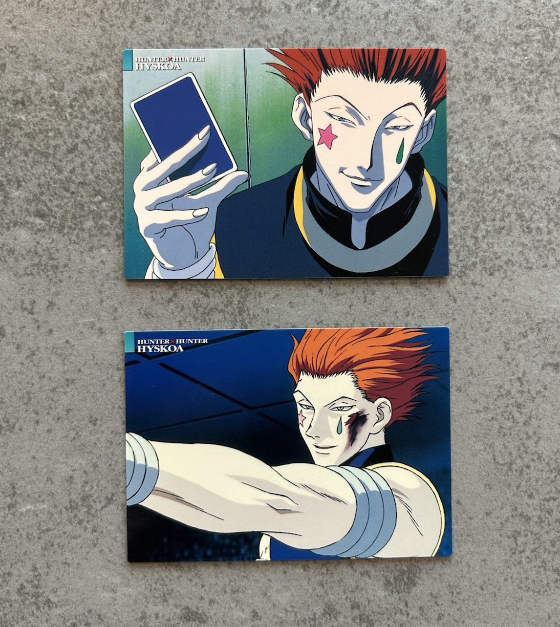 HUNTER x HUNTER Carddass Masters n.28 n.29 2001 1° Edizione Hisoka Set 2 Carte
