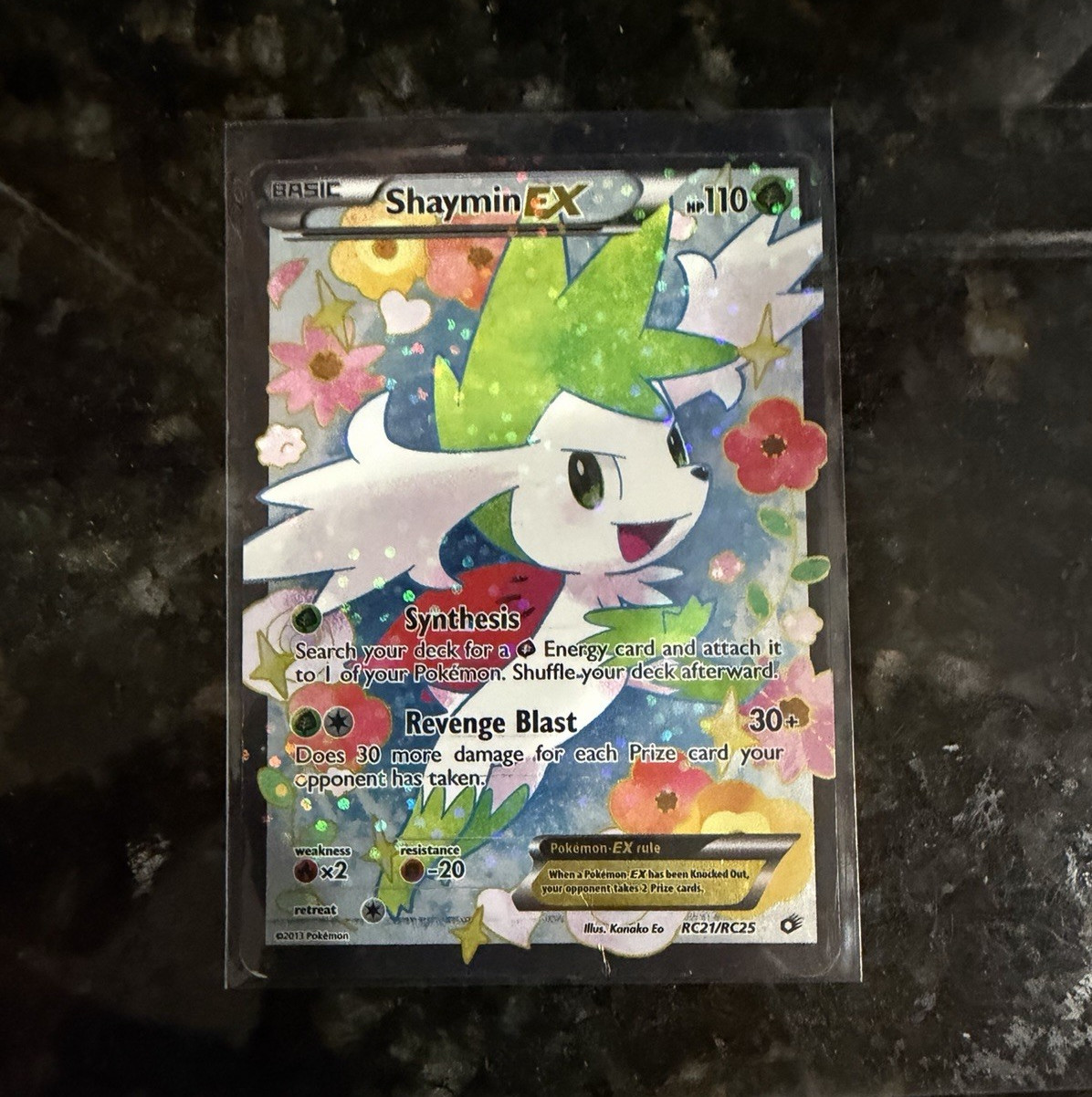 Shaymin-EX RC21/RC25 Radiant Collezione Ultra Rara Holo EN HP 110 2013